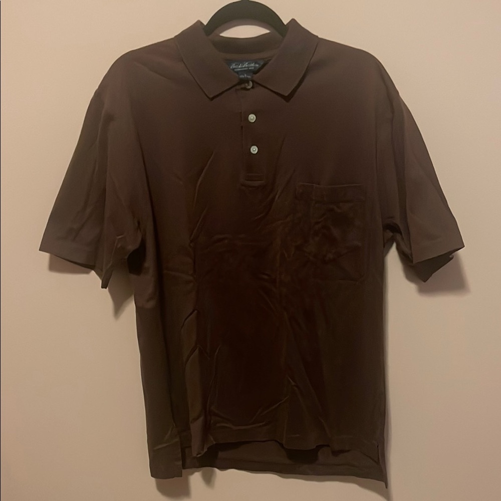 Brooks Brothers Purple Polo Shirt Soft Knit Classic Design